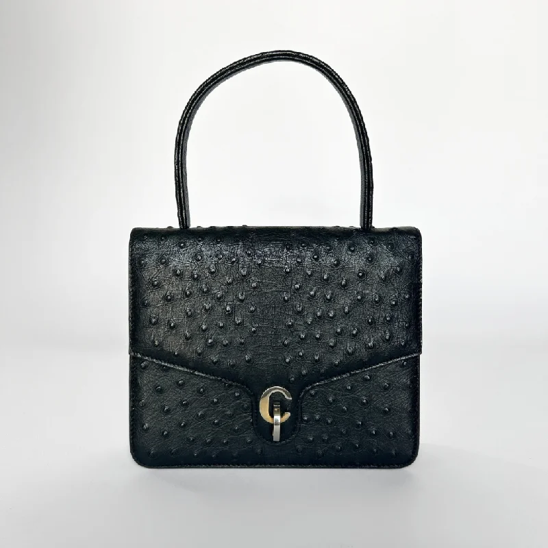 Dior Handbag Ostrich Leather