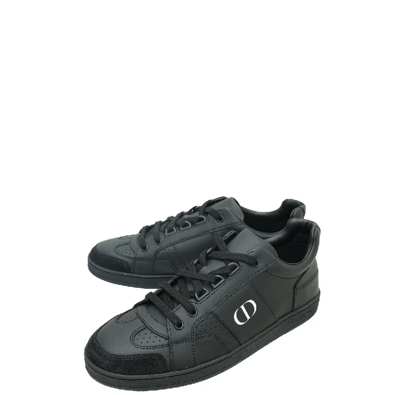 Christian Dior Black CD Lace Up Sneakers 38