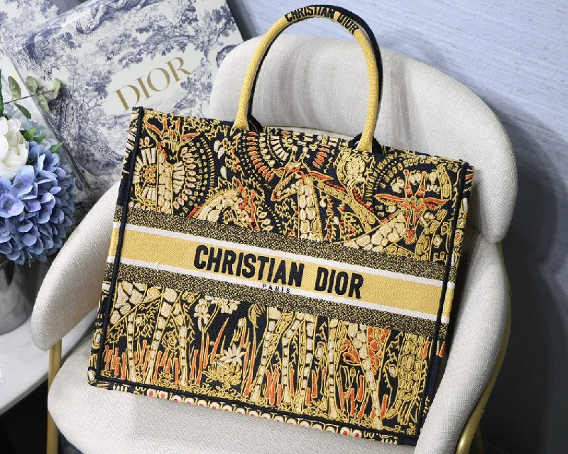 Christian Dior Large Book Tote Yellow