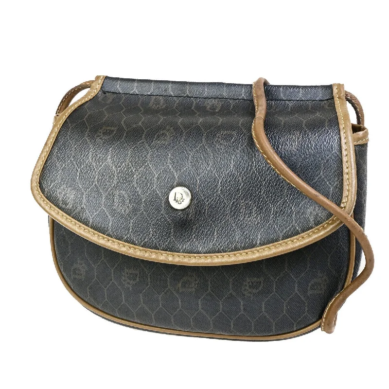 Dior Honeycomb  Canvas Shoulder Bag (Pre-Owned)