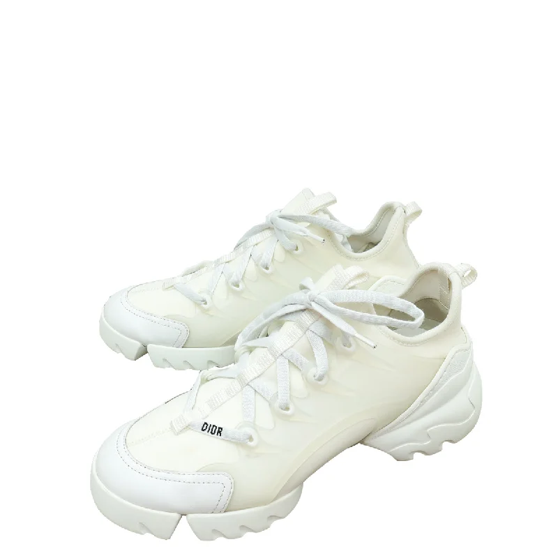 Christian Dior White D-Connect Technical Fabric Sneaker 38