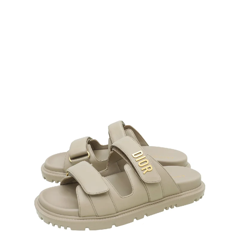 Christian Dior Hazelnut Dioract Slide Sandal 38.5