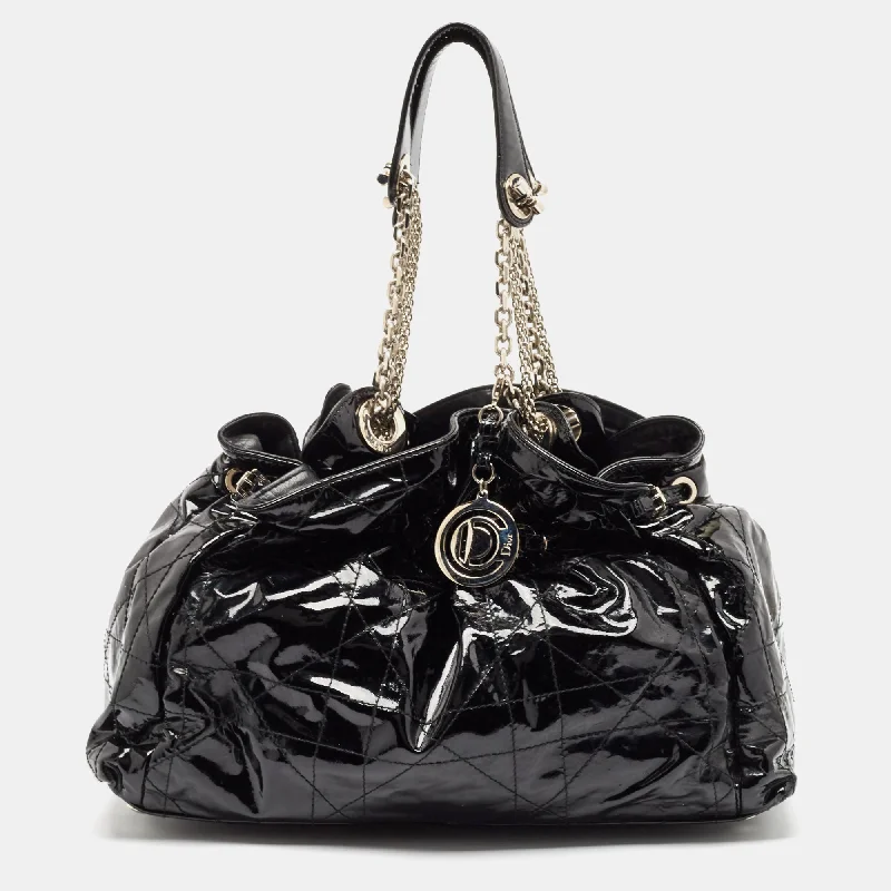 Dior Black Cannage Leather Le Trente Hobo