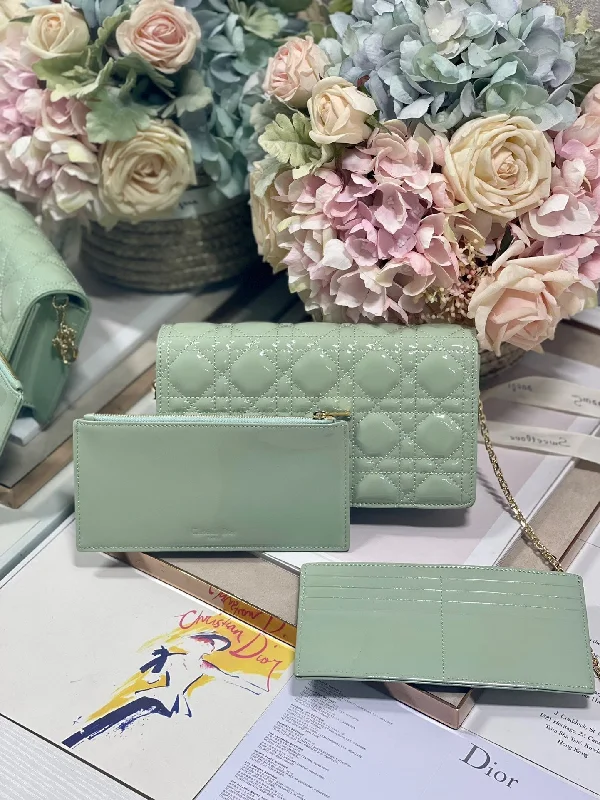 Christian Dior Lady Pouch Seafoam Handbags