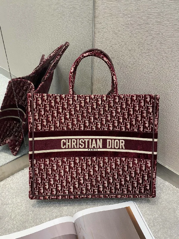 Christian Dior Large Book Tote Red