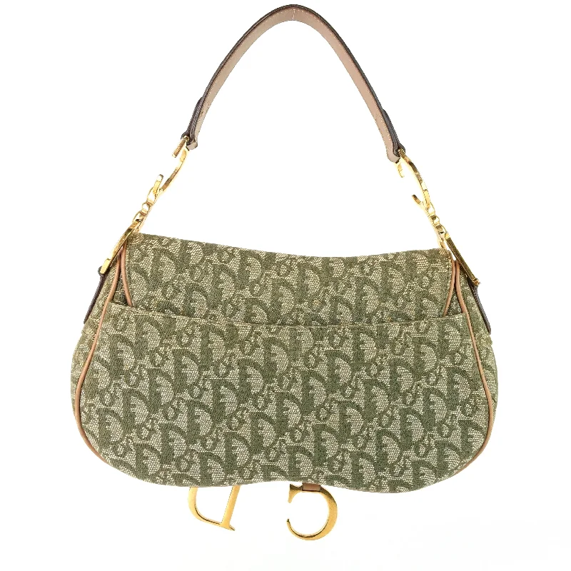 Double Saddle Diorissimo Canvas Bag