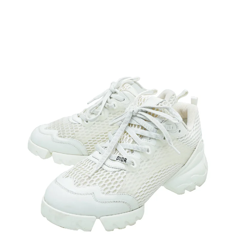 Christian Dior White D-Connect Mesh Sneaker 38.5