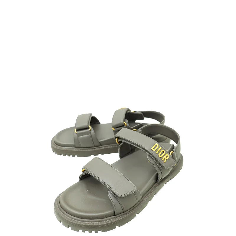 Christian Dior Dark Grey Dioract Sandal 41.5