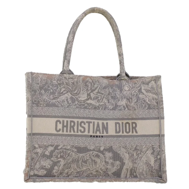 CHRISTIAN DIOR Book Tote Bag Canvas Gray M1286ZTDT_M932  bs6141