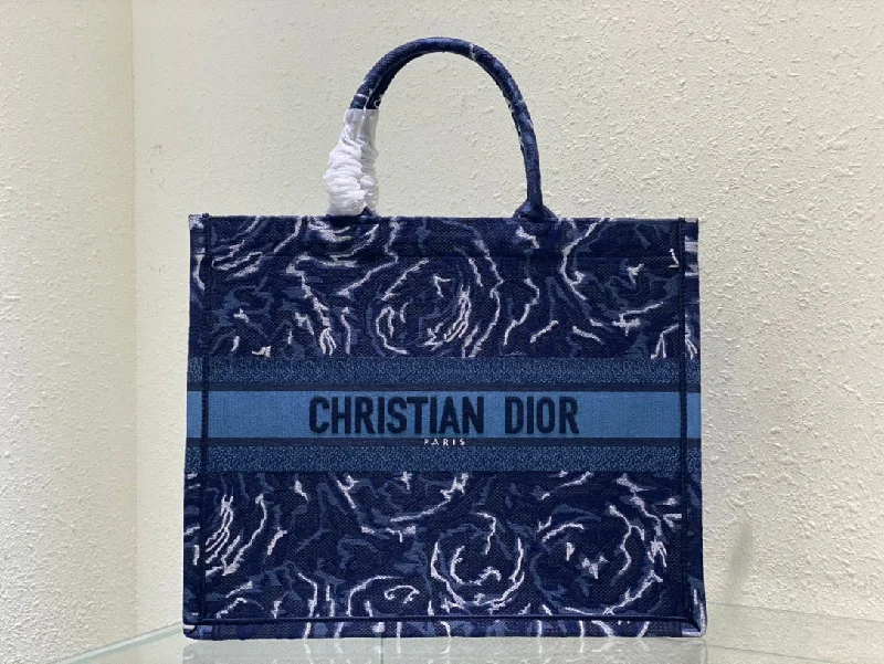 Christian Dior Large Book Tote Blue, For Women