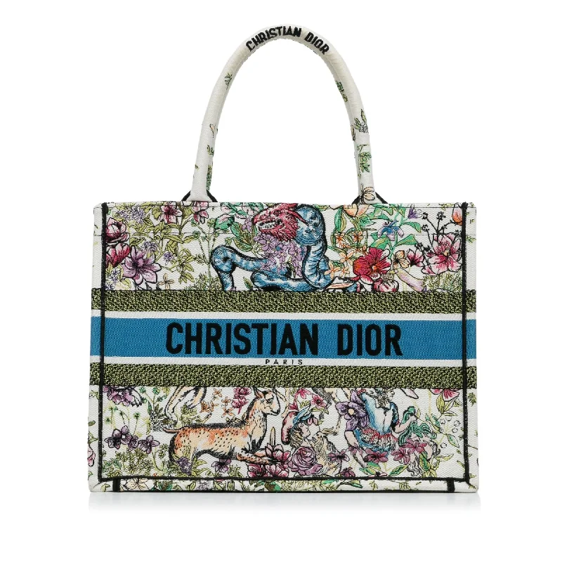 Dior Medium Latte Multicolor D-Constellation Book Tote (SHG-BjecvA)