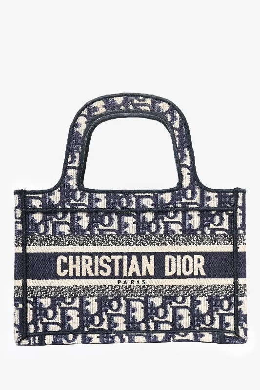 Christian Dior 2020 Blue Oblique Mini Book Tote