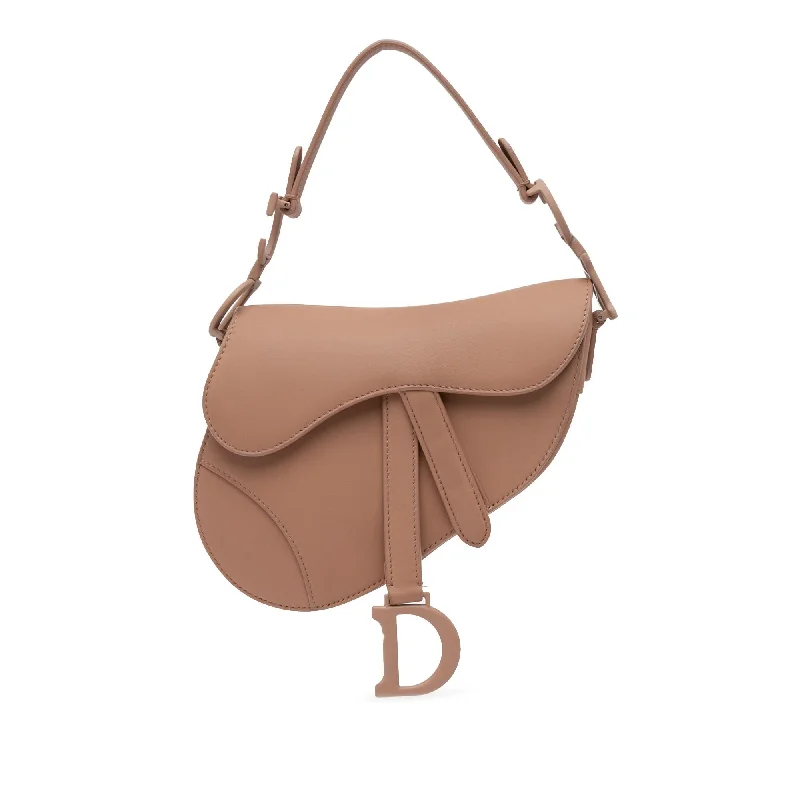 Dior Mini Leather Saddle Bag (SHG-pSmJ0Z)