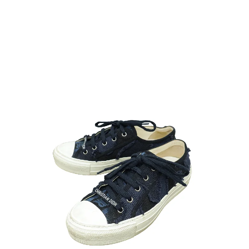 Christian Dior Deep Blue Camo Walk'n'Dior Low-Top Sneakers 37