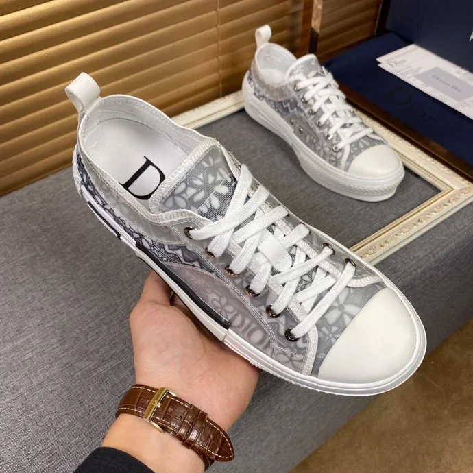 Christian Dior B23 White and Black LOW-TOP SNEAKER