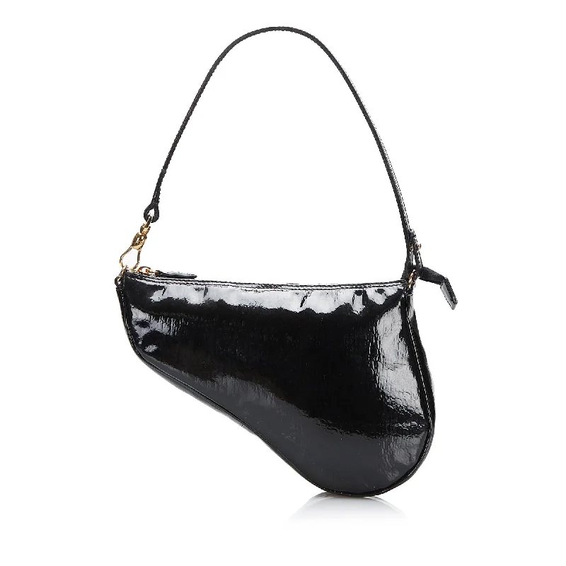 Dior Patent Mini Saddle (SHG-duLasx)