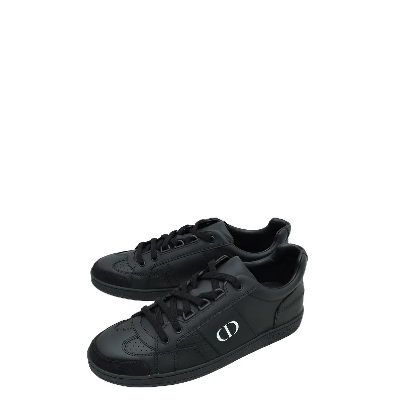 Christian Dior Black CD Lace Up Sneakers 38