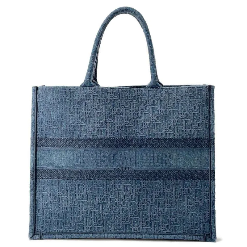 Christian Dior Tote Bag Book Large Denim M1286ZWAL