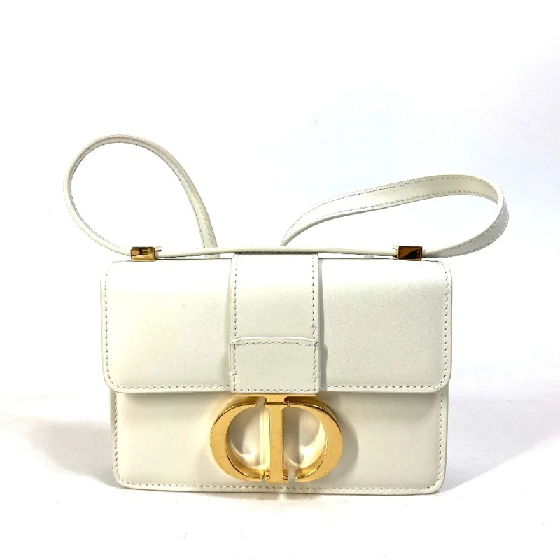 Christian CHRISTIAN DIOR CDHardware Pochette Crossbody pouch Shoulder Bag White Gold