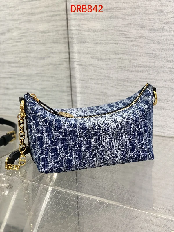 Dior denim Hobo bag with chain