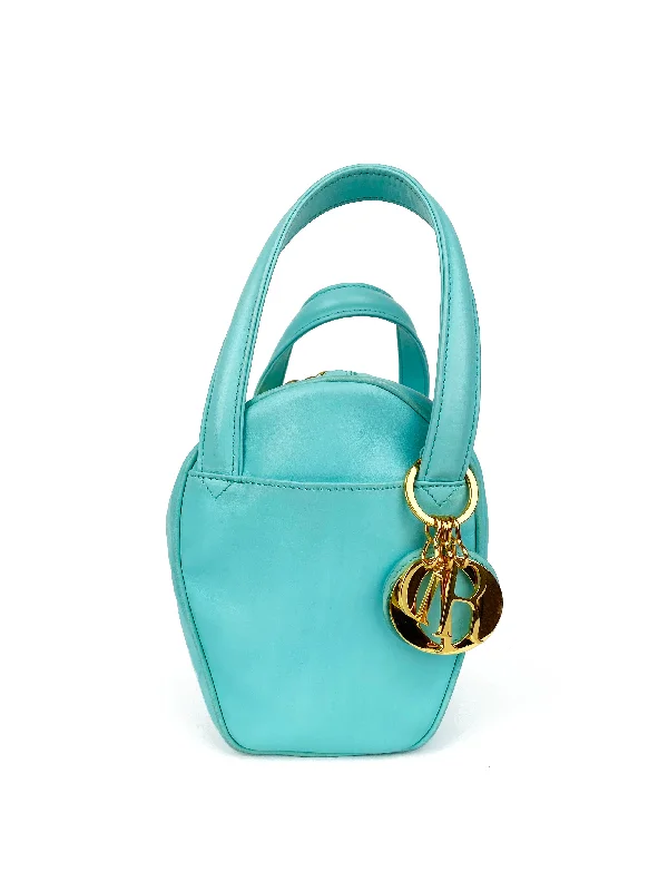 Dior Small Bleu Irise Vintage Hobo Bag