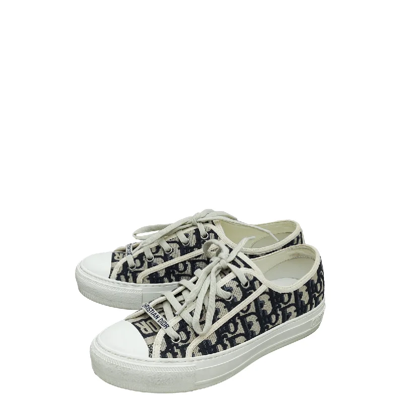 Christian Dior Bicolor Walk'n'Dior Low Top Sneakers 37.5