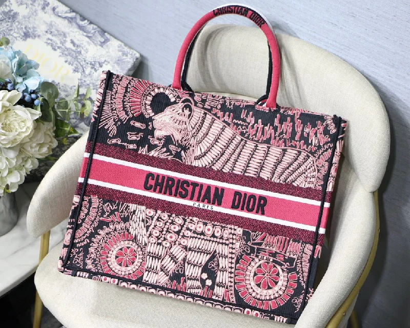 Christian Dior Large Book Tote Pink