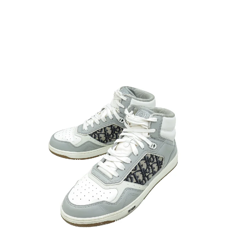 Christian Dior Bicolor B27 Oblique Galaxy Ankle Sneaker 43