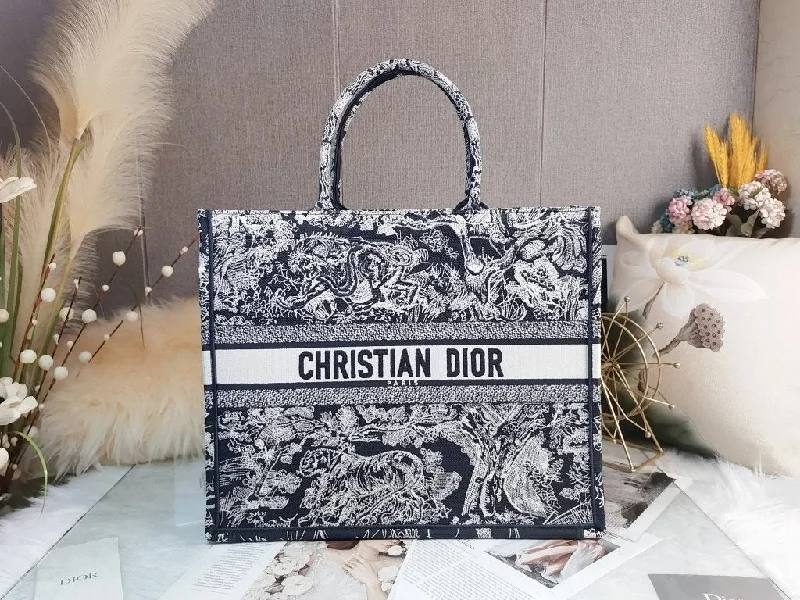 Christian Dior Large Book Tote White