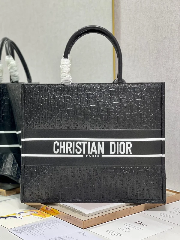 Christian Dior Large Book Tote Black Handbags