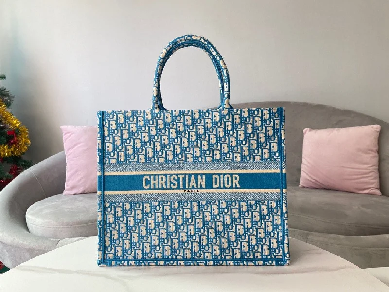 Christian Dior Large Book Tote Blue, For Women,