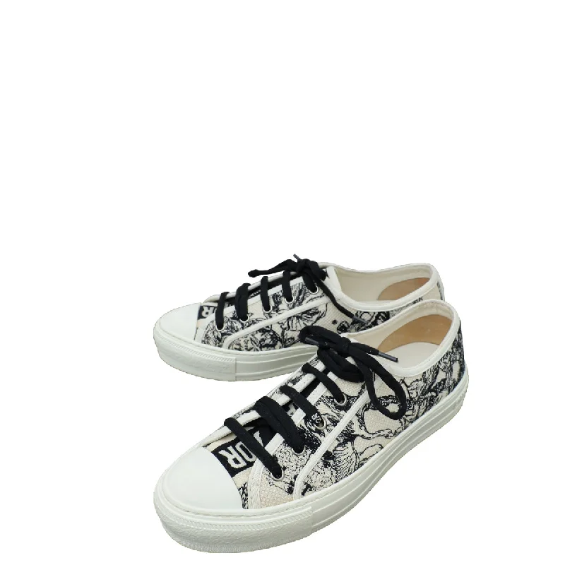 Christian Dior Bicolor Walk N' Dior Zodiac Embroidered Sneaker 39.5