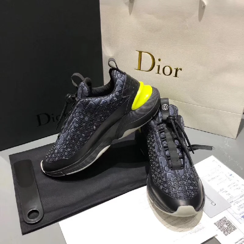 Christian Dior B24 LWnogram Black Yellow Sneaker