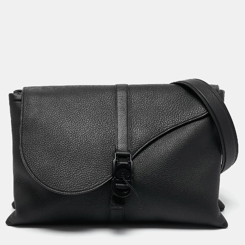 Dior Black Leather Pillow Bag