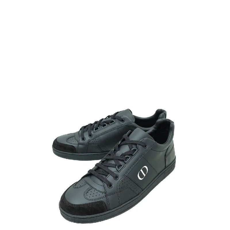 Christian Dior Black CD Lace Up Sneakers 38