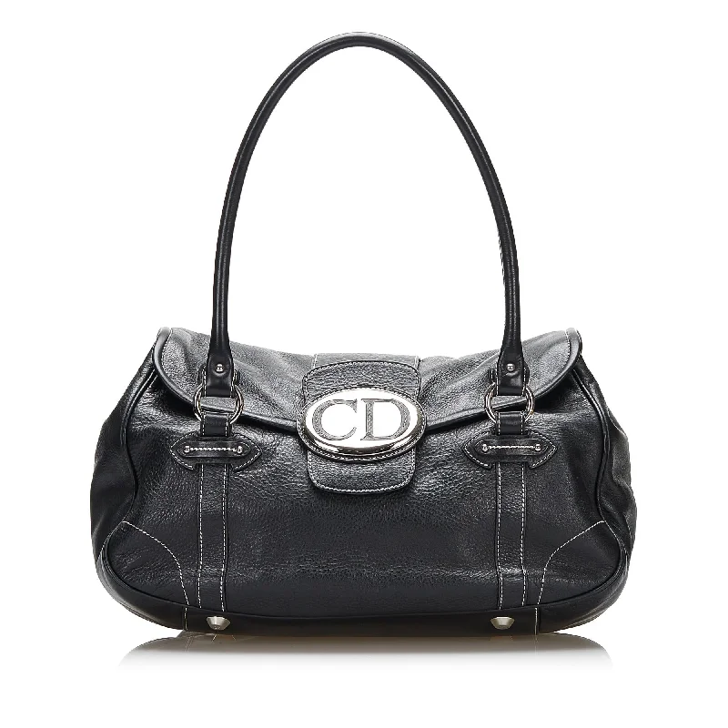 Dior CD Flap Leather Shoulder Bag (SHG-RJFHi8)