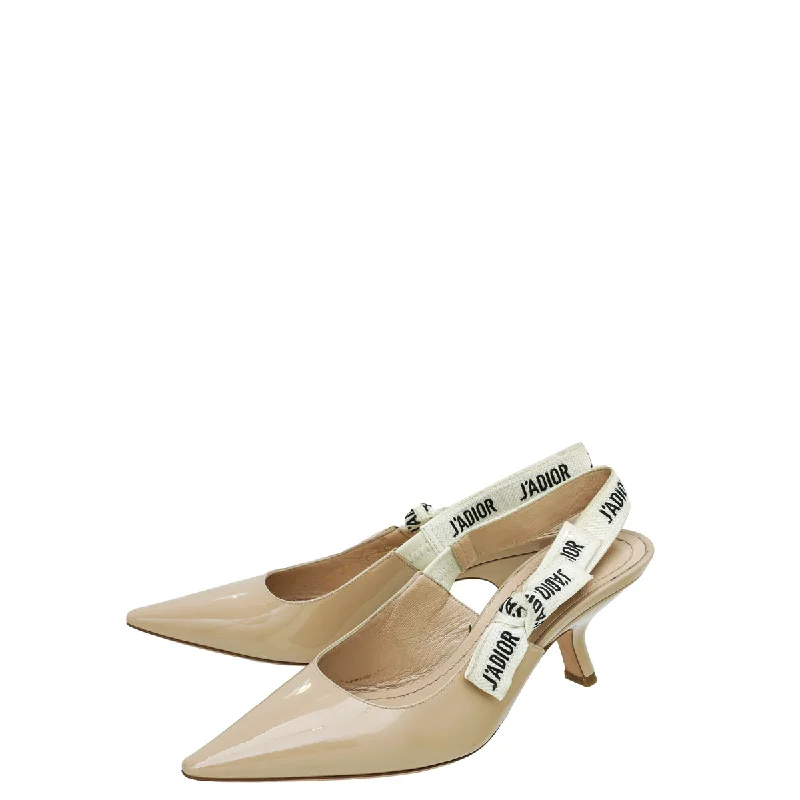 Christian Dior Nude J'Adior Slingback Pumps 36.5