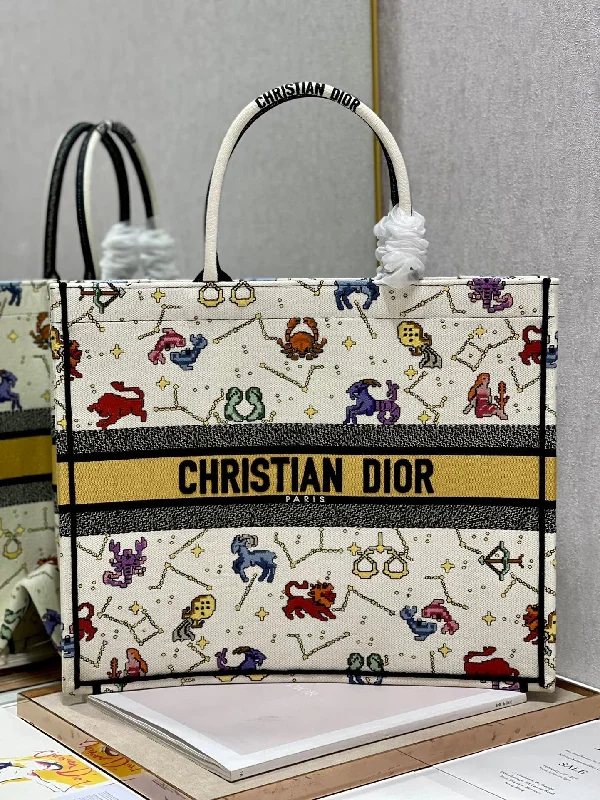 Christian Dior Large Book Tote White