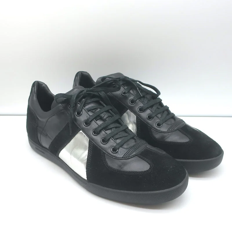 Dior Homme B01 Metallic Low Top Sneakers Black/Silver Size 42.5