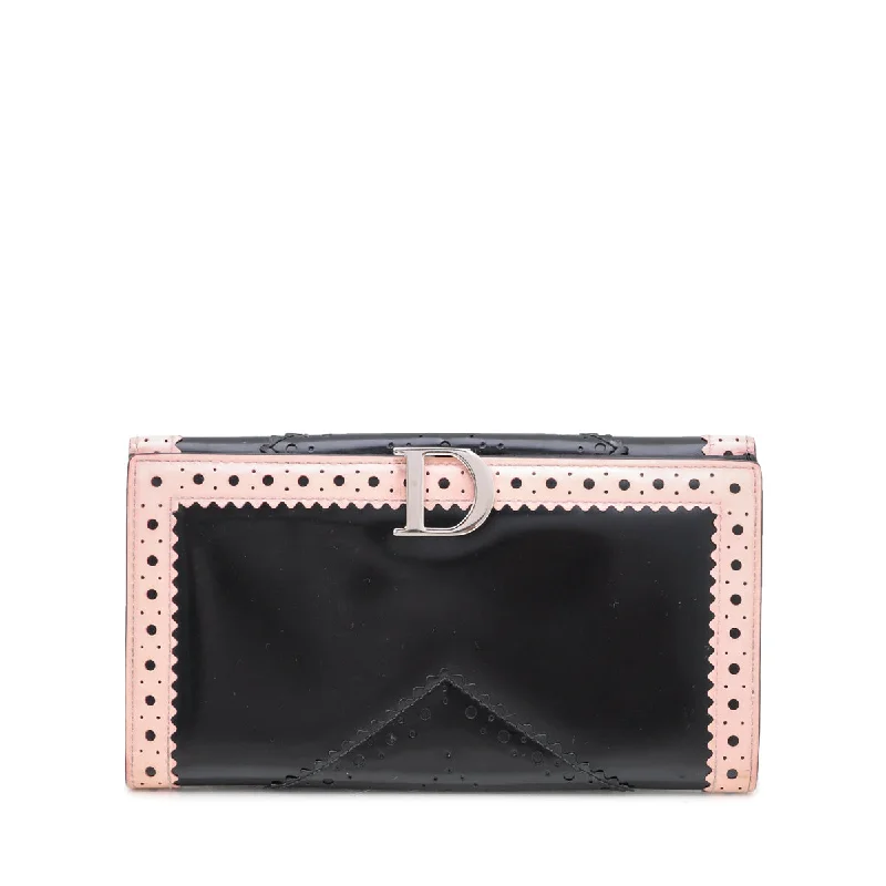 Christian Dior Bicolor D'trick Long Wallet