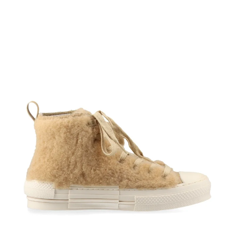 Dior  ERL Boar High Cut Sneaker EU37  Beige DC1022 Lovit Motif