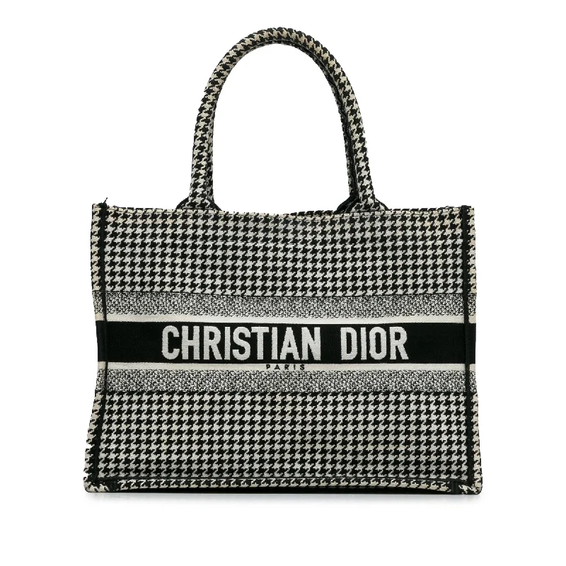 Dior Medium Houndstooth Book Tote (SHG-pPdPtp)